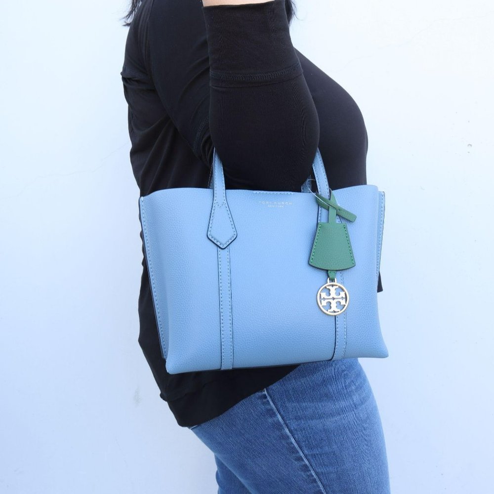 Perry Triple Compartment Satchel Tote Baby Blue - Picture 2 of 12